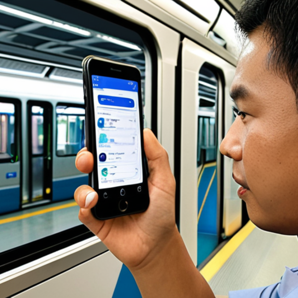 **Prompt 1: Seamless Offline Experience in Malaysia**
    "A person, visibly calm and focused, using a web application on their smartphone inside a modern LRT (Light Rail Transit) train in Malaysia. The app on the screen is vibrant and fully functional, showing data or content, despite subtle visual cues in the background (like weak signal bars or blurred scenery suggesting movement/connectivity issues) that imply intermittent internet connection. The user's expression conveys satisfaction and productivity, highlighting the reliability of the offline-capable web app. Realistic, bright lighting."