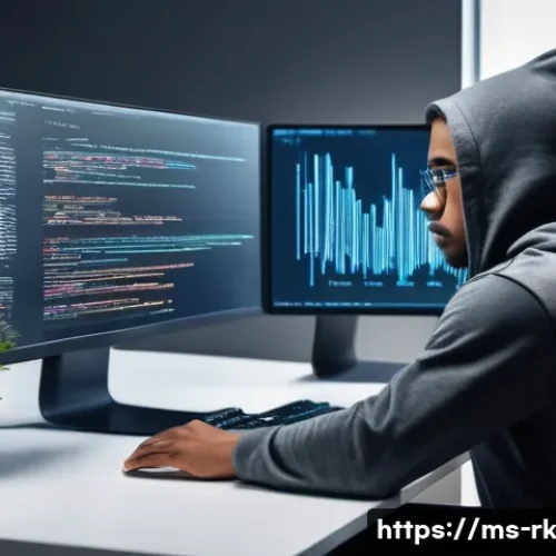 Home 13 자바스크립트 성능 개선을 위한 성능 예측 모델 - **Prompt:** A young, determined software developer, appearing slightly frustrated but focused, sitti...