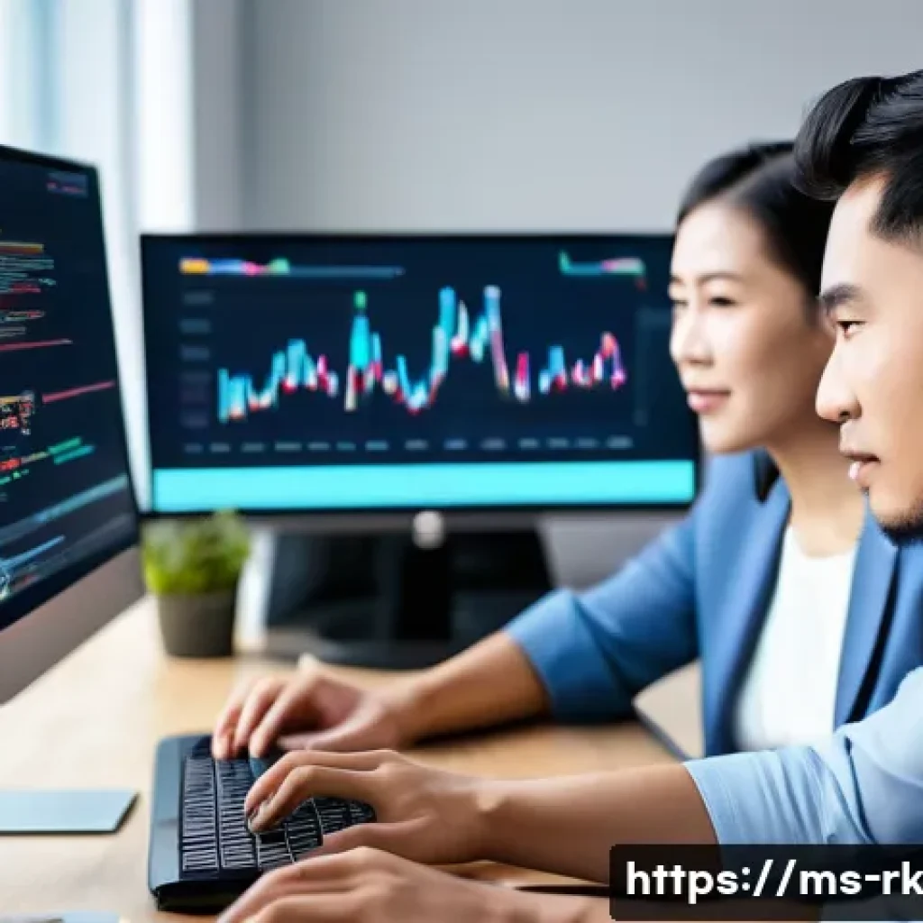 자바스크립트 성능 최적화를 위한 CDN 활용 - A modern Southeast Asian office environment featuring a diverse team of web developers collaborating...